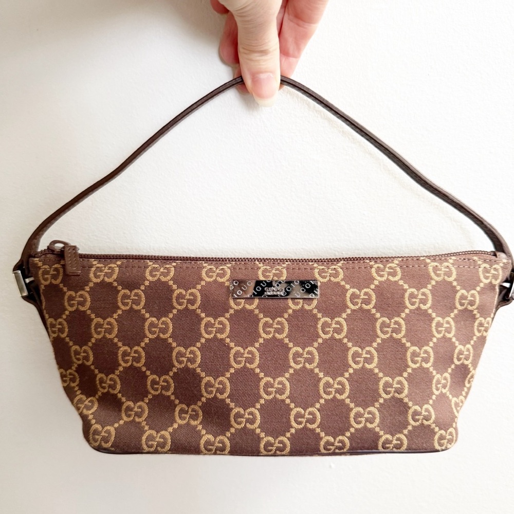 Gucci Brown and Tan GG Mini Shoulder Bag